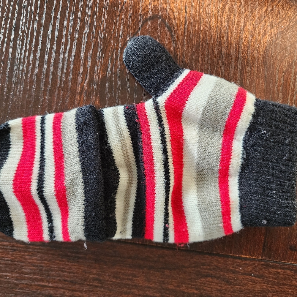 Colorful Striped Teenagers Mittens - Picture 6 of 8